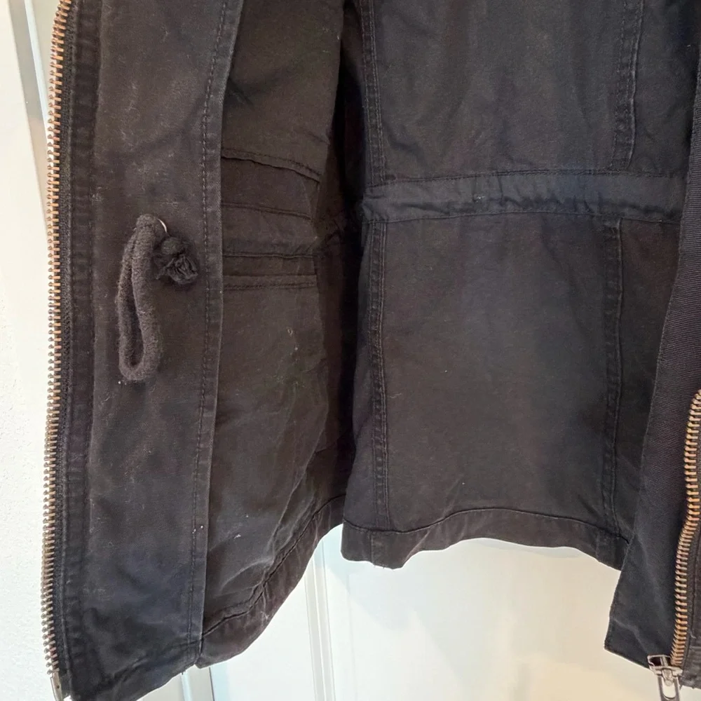 Madewell Black Zip Utility Jacket